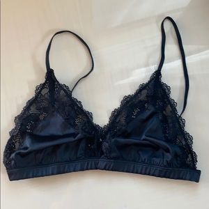 Anine Bing Lace and Silk Bralette
